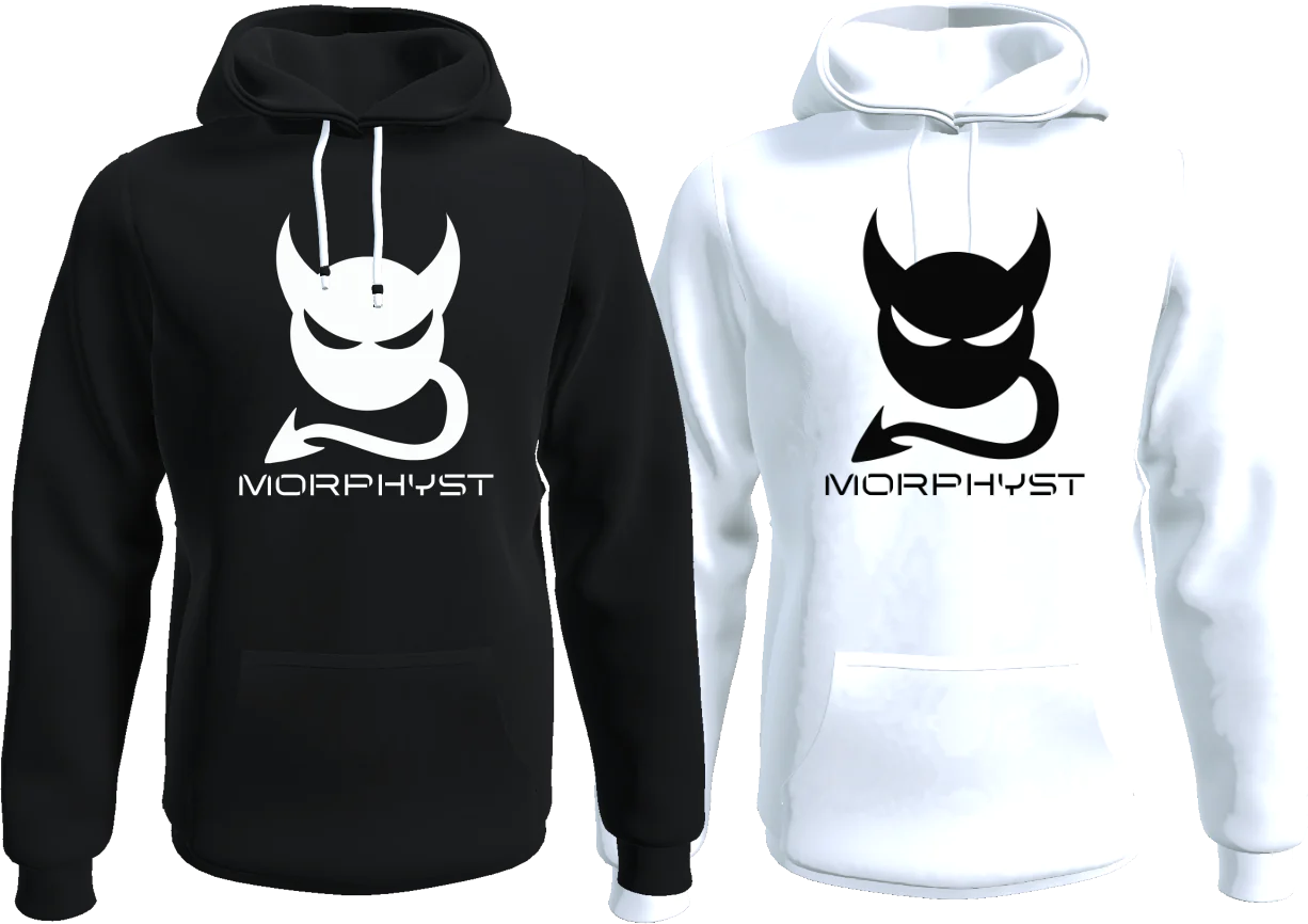Morphyst Hoodie · Schwarz/Weiß
