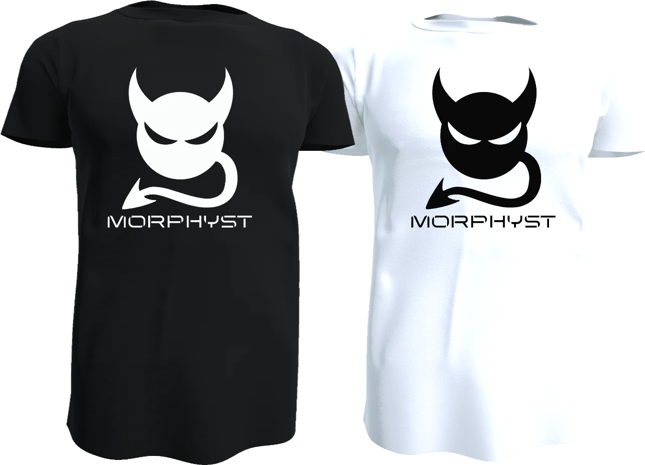 Morphyst Shirt · Schwarz/Weiß